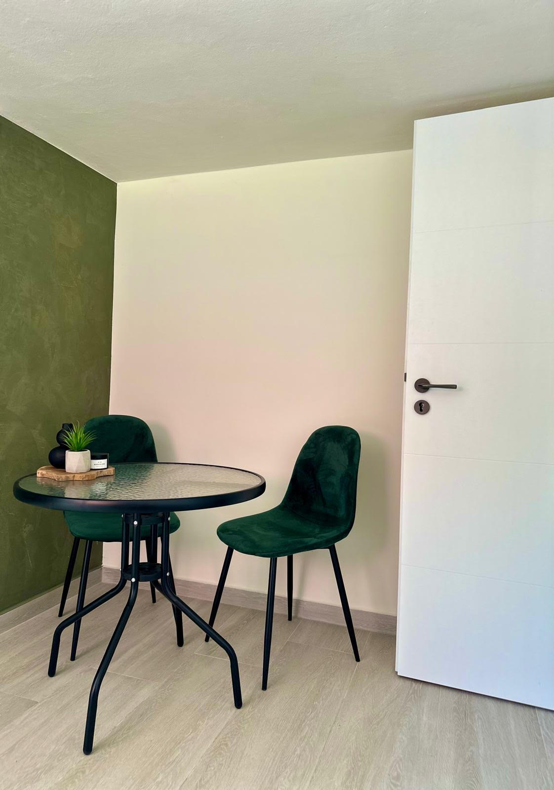 Eethoek en keuken van Appartement 1