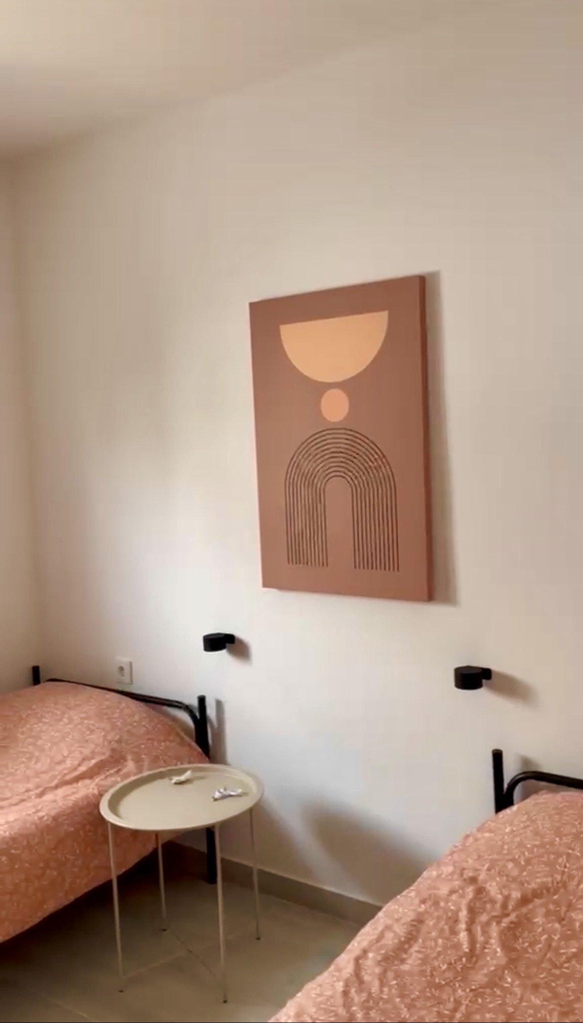 Bedden in slaapkamer 2 van Appartement 2