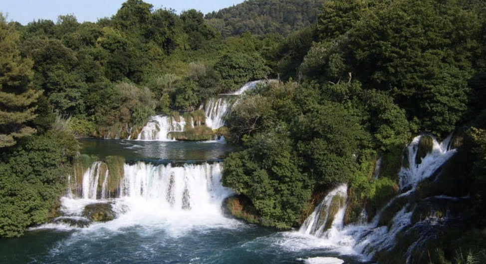 Krka watervallen in Kroatië
